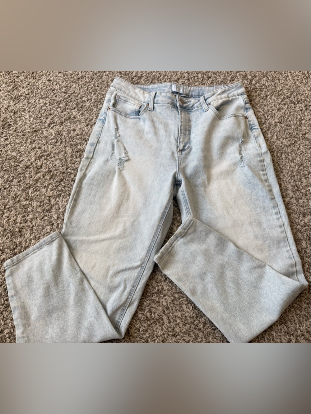 Time and Tru Women's High Rise Mom Jeans